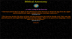 Desktop Screenshot of biblicalastronomy.com