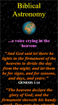 Mobile Screenshot of biblicalastronomy.com